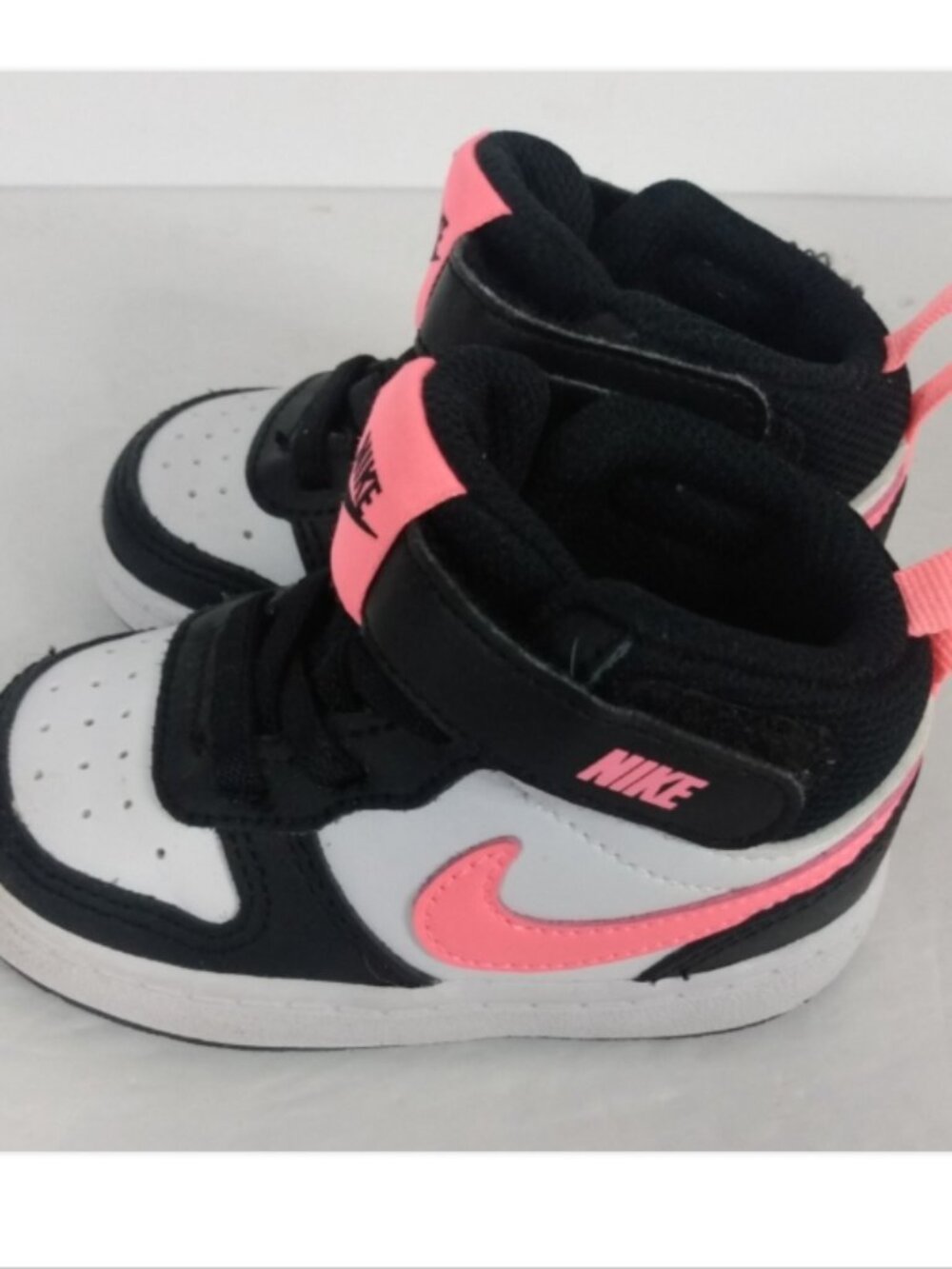 Nike Court Borough Mid 2 White Sunset Pulse CD7784-005 Baby 5C Sneakers Pink - Picture 5 of 8